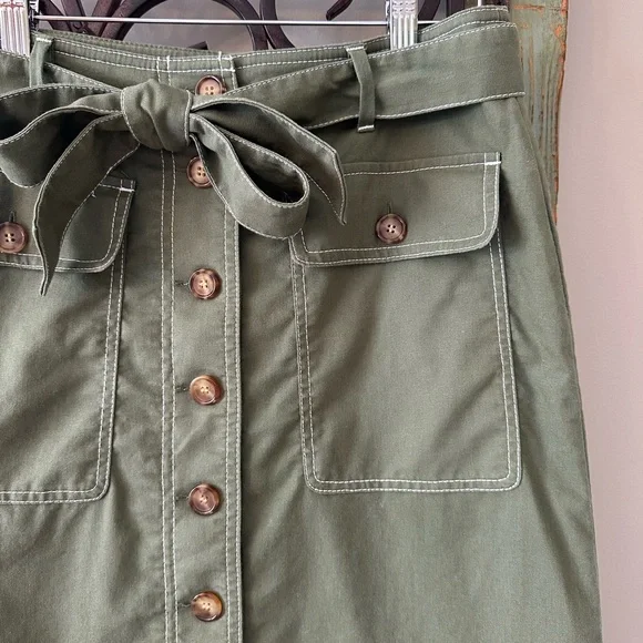 ☀️ NWOT J. CREW Linen Blend A-Line Skirt - Picture 4 of 10